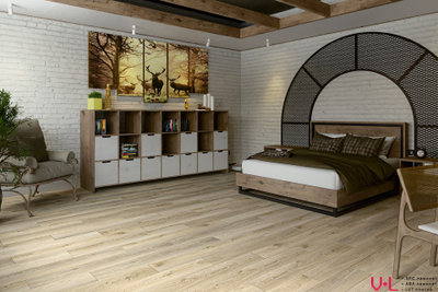 SPC ламинат Damy Floor Family Дуб Кавказский / Caucasian Oak 9531-2A 43 класс толщина 4.0 мм с фаской замковый 2.635 м2