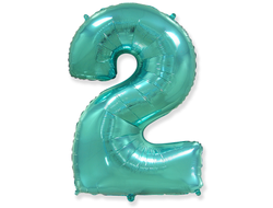 Фольгированная цифра - Бирюза