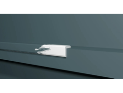 Угловой плинтус (уголок) Decor Dizain DD20, ударопрочный, влагостойкий, под покраску, 2 метра