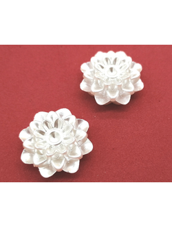 Полубусины фигурные цветок дизайн 5, 20 гр.