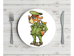 Тарелка на 23 февраля №7