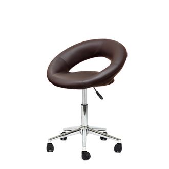 Полубарный стул N-84 Mira BR темно-коричневая экокожа