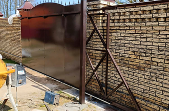 Металлические ворота - Арт 020