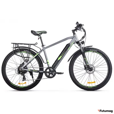 Электровелосипед Eltreco XT 850 Pro серо-зеленый