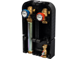 Насосная группа STOUT с прямым контуром 1" в теплоизоляции с циркуляционным насосом 25/60-180  (Арт.