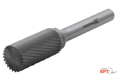 Борфреза цилиндрическая с торцом ТИП B (насечка одинарная)