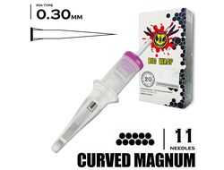 11CM/0,30 mm - RM/Curved Magnum "BIG-WASP" (Matte Transparent)