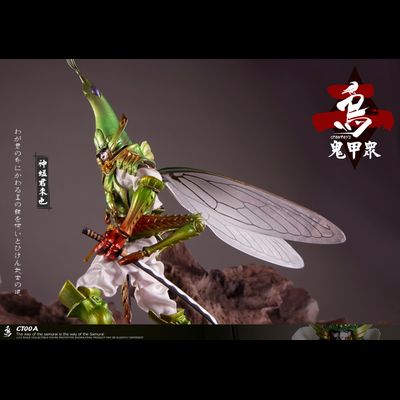 Самурай-кузнечик, зеленый - КОЛЛЕКЦИОННАЯ ФИГУРКА 1/12 Soldier - Gweitong series 2 (CT00A) - CROW TOYS
