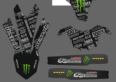 Наклейки кросс Yamaha YZF 250 450 2014 2016 Екатеринбург Челябинск Каменск-Уральский Тюмень Уфа