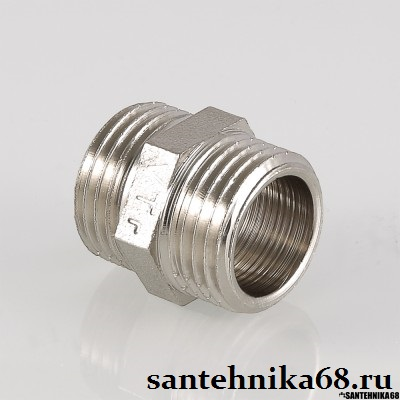 Ниппель бочонок резьбой Valtec 1/2" 3/4" 1" 1 1/4" 1 1/2" 2" нар.-нар.