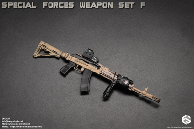 Автомат АК-74М с комплектом аксессуаров и снаряжения (Special Forces Weapon Set) - 1/6 (06045F) - Easy&Simple