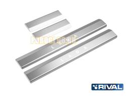 Накладки на пороги Rival для Lada 2110 / 2111 / 2112 1995-2014 / 1997-2009 / 1999-2