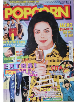 Popcorn Magazine September 1996 Michael Jackson, Backstreet Boys, Robbie Williams, Fugees, No Mercy,
