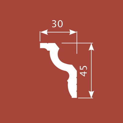 Карниз из экополимера Cosca Decor KX022, 2 метра