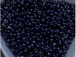 Бисер  Китай 10гр цвет № 129 черный металлик