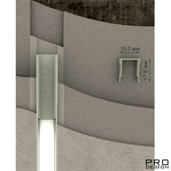 Декоративный стеновой профиль Pro Design 536 Не анодированный