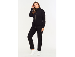 Теплый спортивный костюм женский  12SKJ -1289, черный