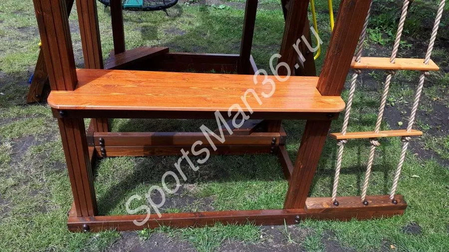 ИГРОВОЙ КОМПЛЕКС PERFETTO SPORT "RIMINI" (КАЧЕЛИ ОВАЛ) - ступеньки на площадку