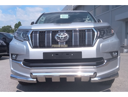 Защита переднего бампера (G) d76 для Toyota Land Cruiser Prado 150 Style (2018-...)