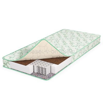 ВК132 Матрас Classic Kids (БНП 120 мм., кокосовая койра, термовойлок, Softfoam, трикотаж, синтепон)