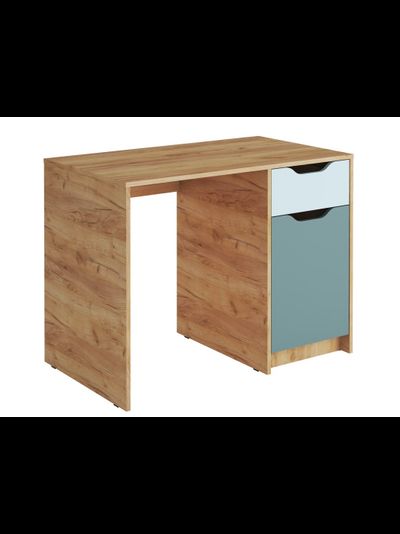 Rich Стол письменный СП-001 Дуб Крафт золотой - Мята/Сумеречный голубой