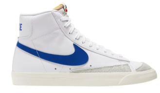 Nike Blazer Mid 77 Vintage White (Белые с синим)