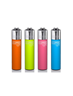 Зажигалка Clipper™ Soft Touch Fluo