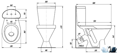 Унитаз Rosa Детский компакт с сиденьем