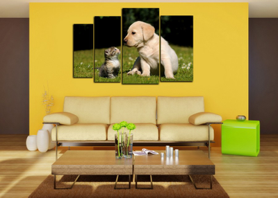 Модульная картина "Маленькие друзья"