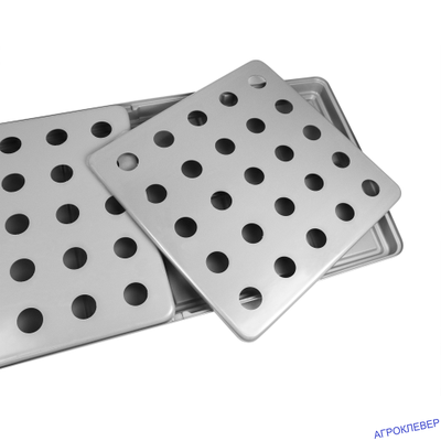 Крышка (1 шт.) для 1/2 поддона 1300x650 АБС-пластик 25 отверстий д.55мм