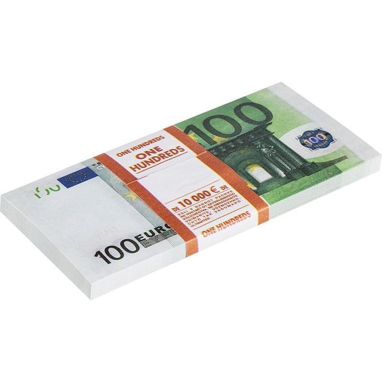 ПАЧКА КУПЮР 100 EURO (сто евро банка приколов) Шуточные деньги. Купить ...
