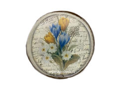 Пряник "цветы" заварной имбирный с начинкой вареная сгущенка с грецким орехом  480 гр.