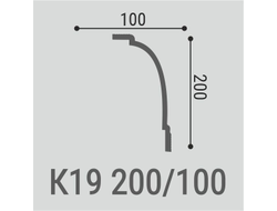 Карниз из дюрополимера Bello Deco K19, 2 метра