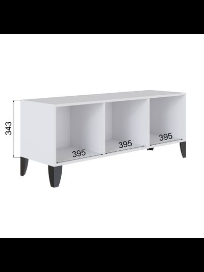 ТВМ-4 Тумба под ТВ Дуб Сонома/Дуб Белый с тиснением/Графит Серый