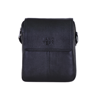 Сумка мужская Lang Peak нат.кожа black