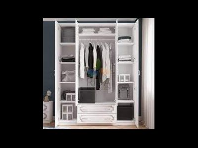 Шкаф 4-х дверный "Белый жемчуг" с зеркалами ШР 4 (Браво мебель)