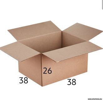 Коробка 4-x клапанная 38 x 38 x 26 см