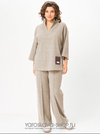 Модель: 3201.Женский 2-х предметный трикотажный костюм, состоящий из туники и брюк