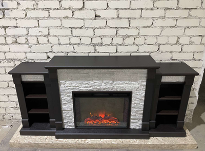 камин электрический Моника LUX BL M2 с очагом Sparta 25.5 LED