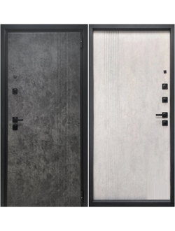 STEEL ART (СТИЛ АРТ) МЕЛИТОПОЛЬ. МОДЕЛЬ 284. МРАМОР ТЕМНЫЙ/ БЕТОН СНЕЖНЫЙ