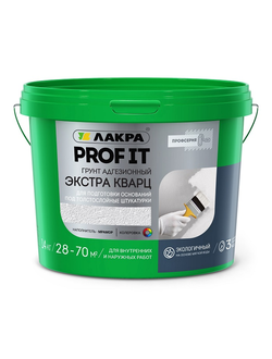Грунт адгезионный Лакра PROF IT Экстра Кварц