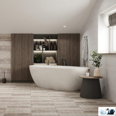 Плитка настенная Belani Grunge белый 30 х 60 см под бетон Береза керамика