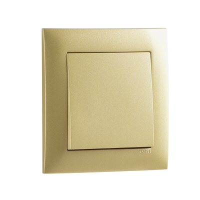 Рамка Logus 90 акварель, 1 пост, золото - Efapel 90910 TDU