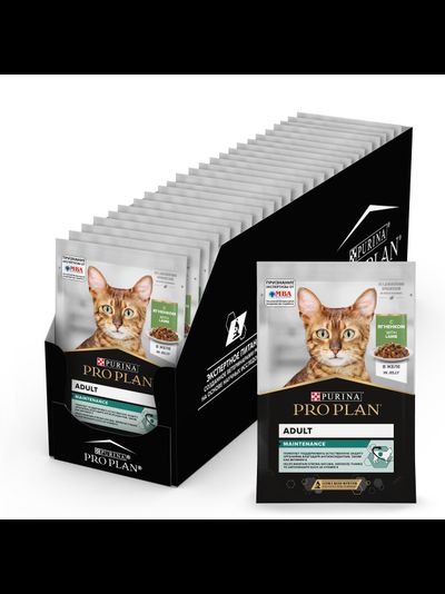 Pro Plan (ПроПлан) Adult влажный корм для взрослых кошек, Ягненок в желе, 85 г