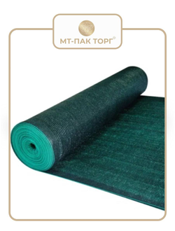 Сетка фасадная затеняющая 2×50 м 100 гр/м2 тёмно-зелёная строительная, для забора купить в Москве