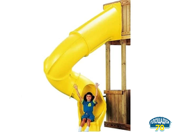 Горка Труба винтовая, H 2.1 м желтый