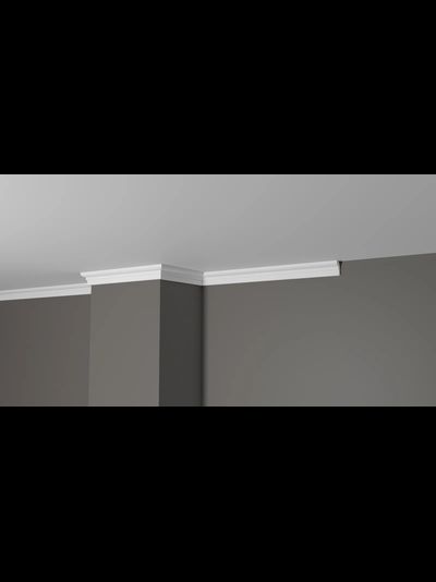 Потолочный плинтус с гладким профилем из дюрополимера Decor Dizayn (Декор Дизайн)- DD34