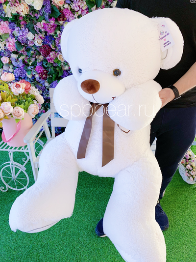 Большой плюшевый медведь 150 см белый Михель