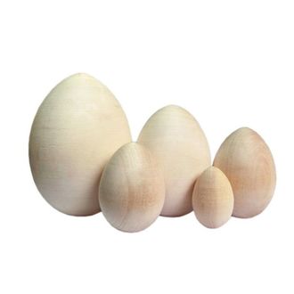 Яйцо деревянное без росписи 75*50 заготовка