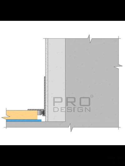 Щелевой плинтус Pro Design Mini L 601 Анодированный коньяк